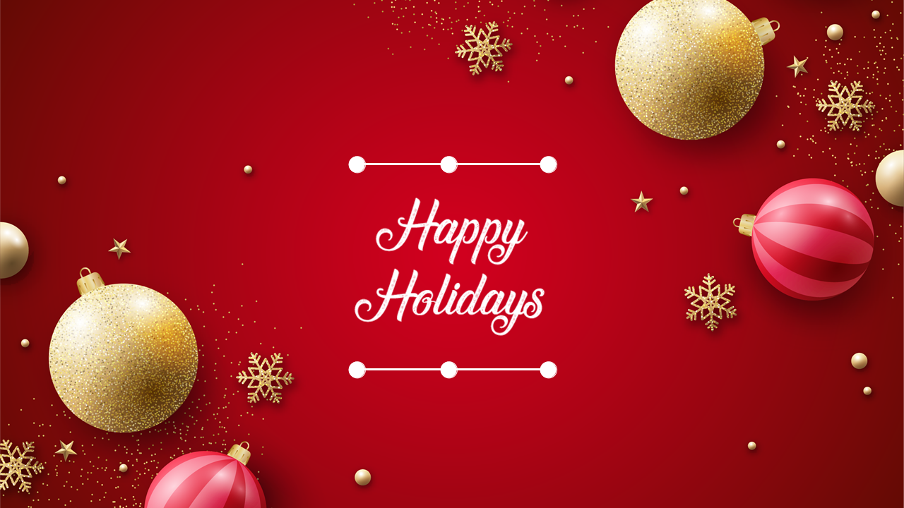 Happy Holiday PowerPoint Templates and Google Slides